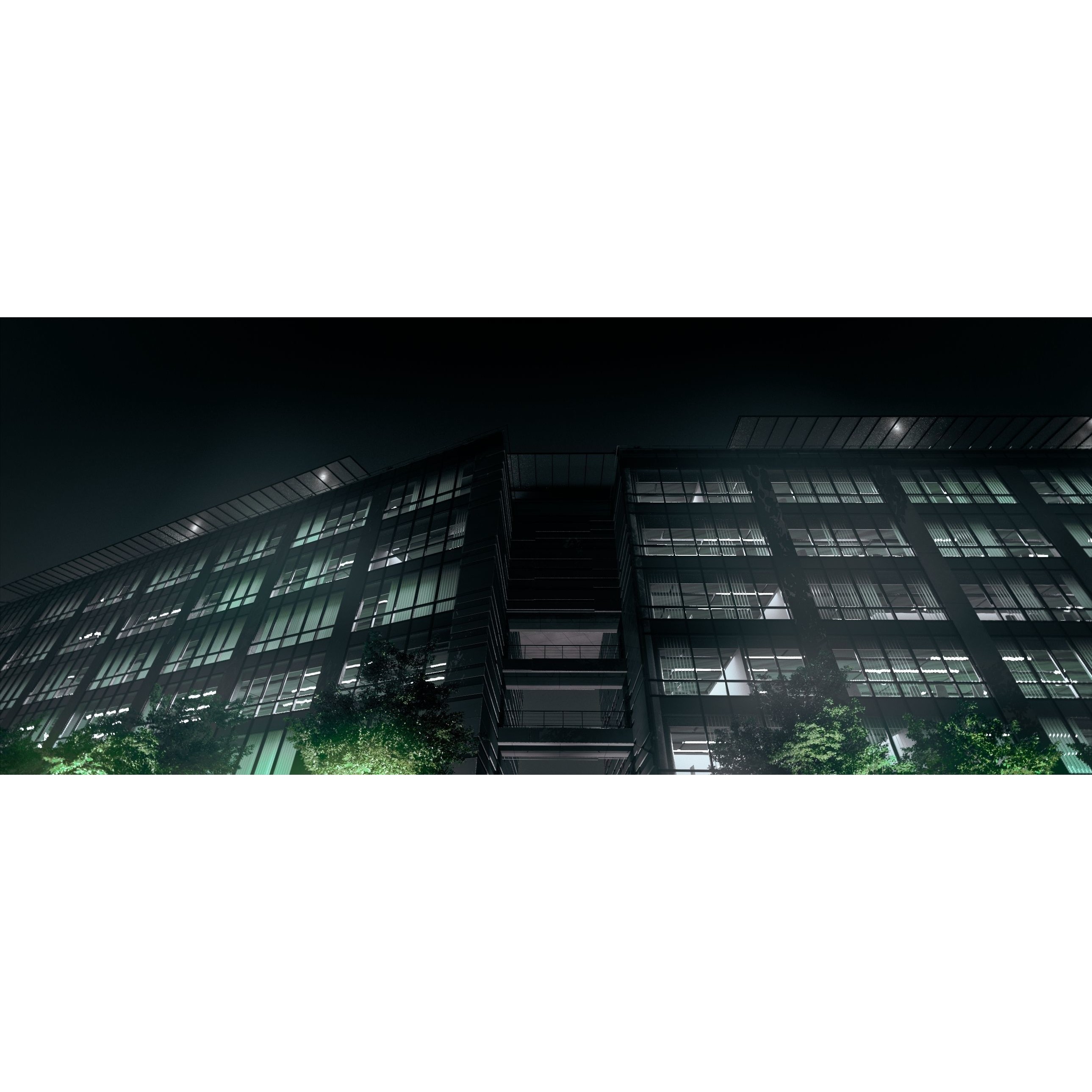 Glass Office Building - Day and Night 3D Model - View 67