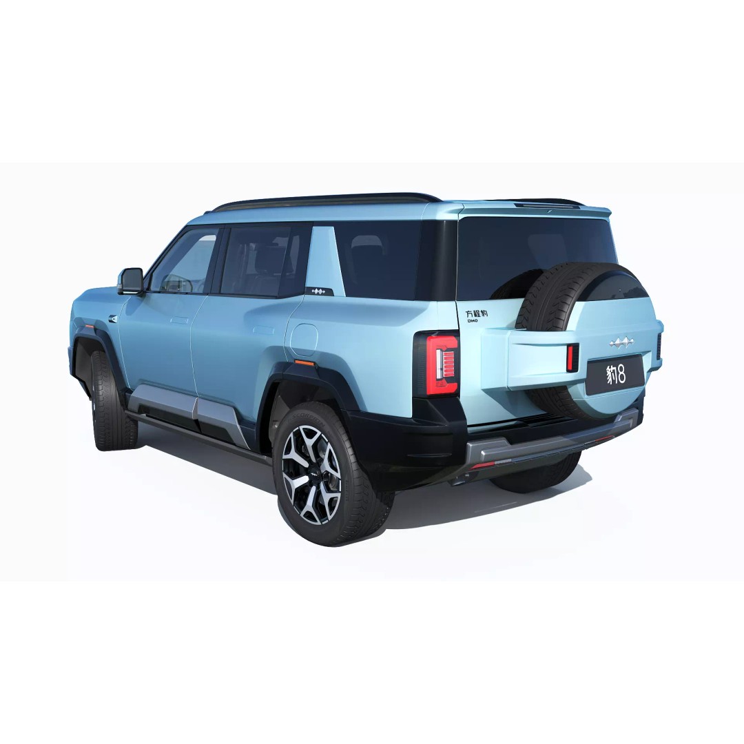 2026 BYD Denza B8 3D Model – High Poly SUV, Game Ready, FBX, OBJ - View 11