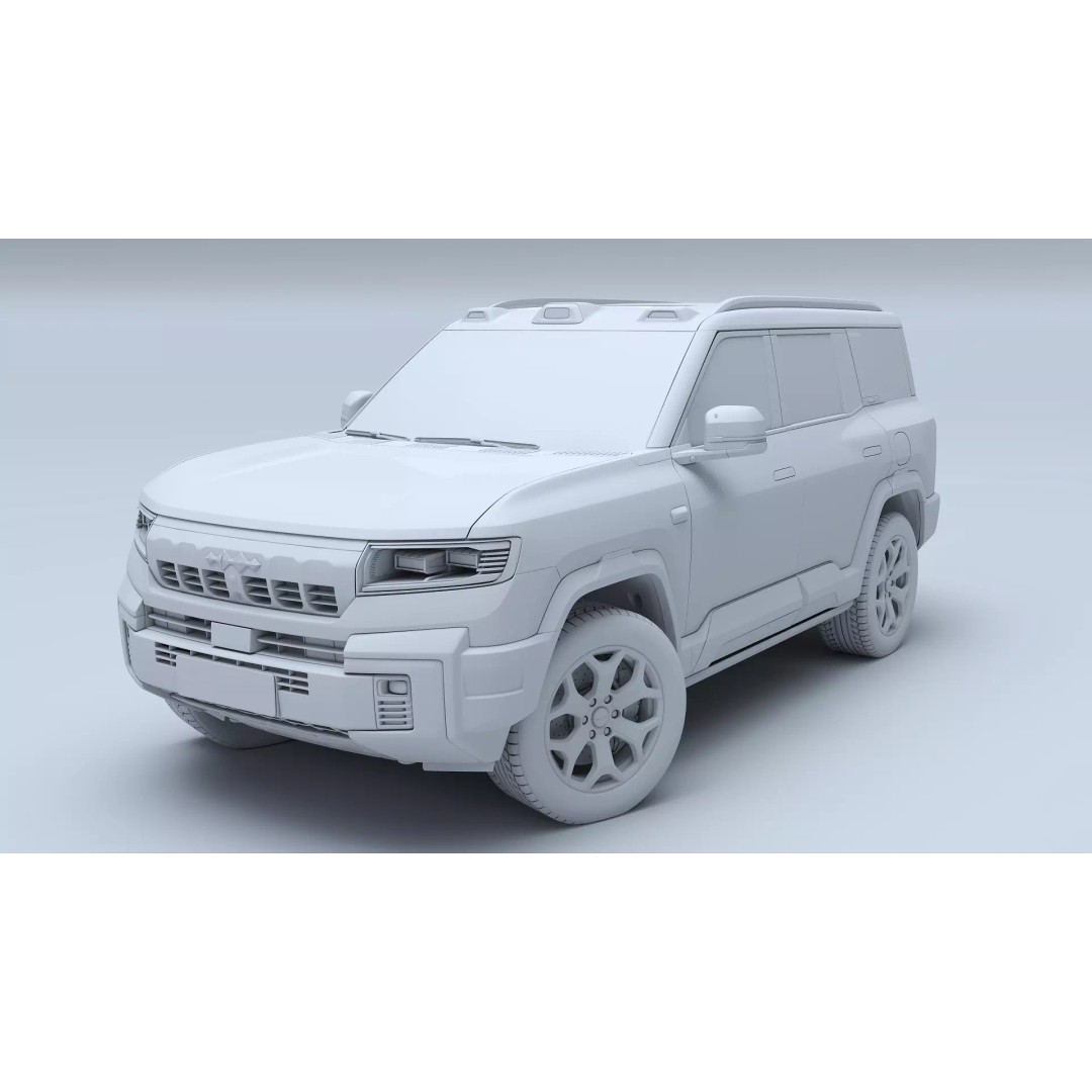 2026 BYD Denza B8 3D Model – High Poly SUV, Game Ready, FBX, OBJ - View 14