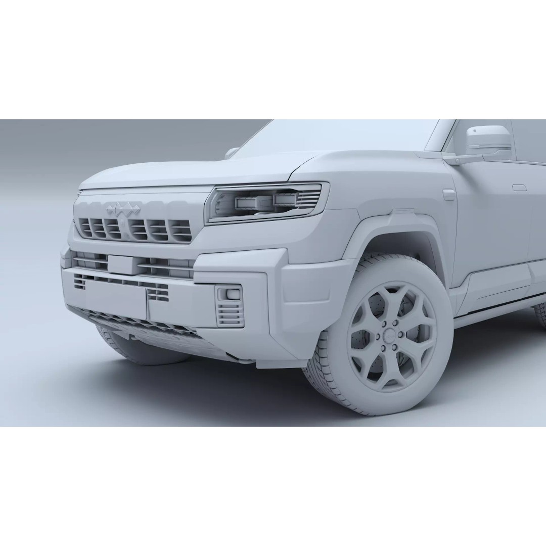 2026 BYD Denza B8 3D Model – High Poly SUV, Game Ready, FBX, OBJ - View 16
