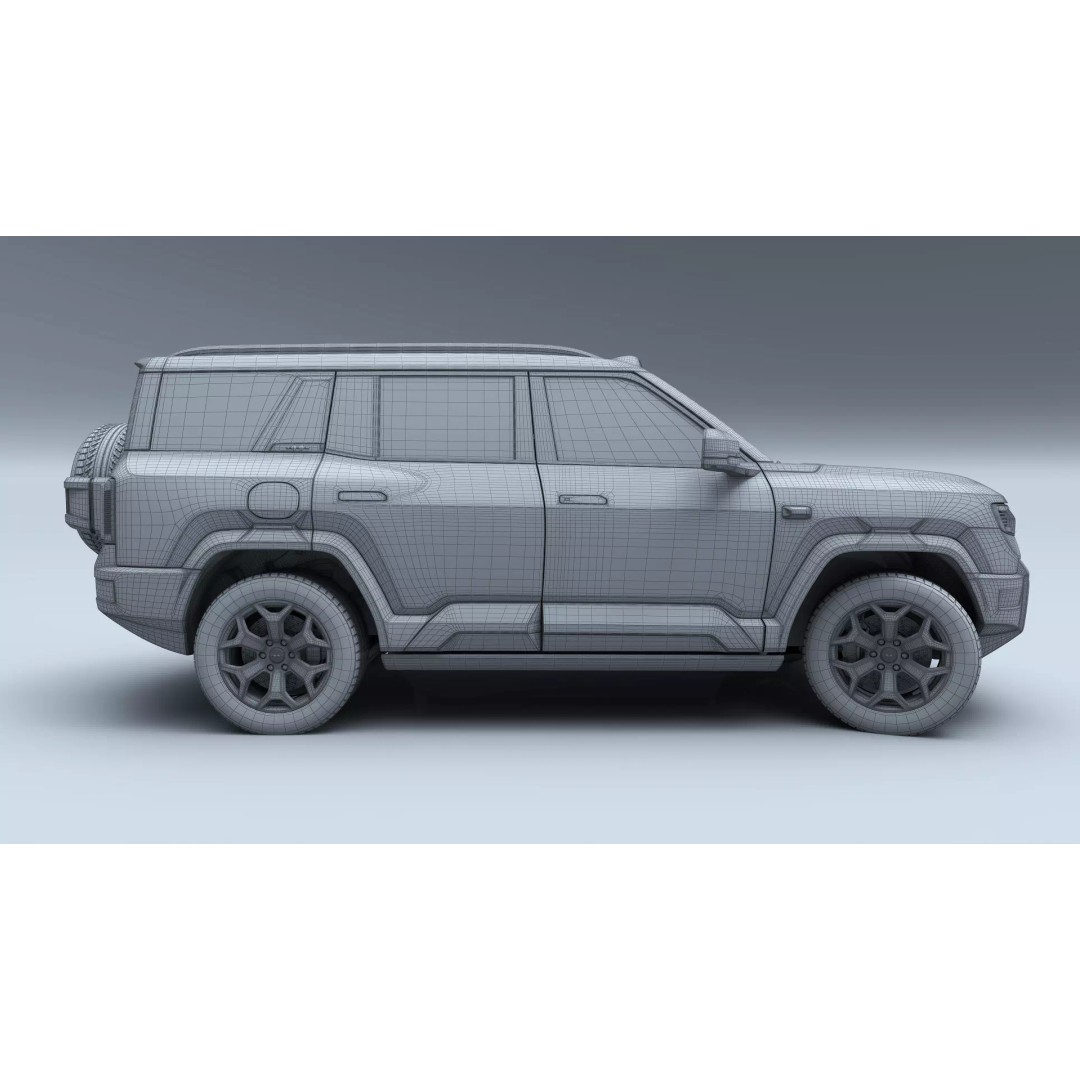 2026 BYD Denza B8 3D Model – High Poly SUV, Game Ready, FBX, OBJ - View 21