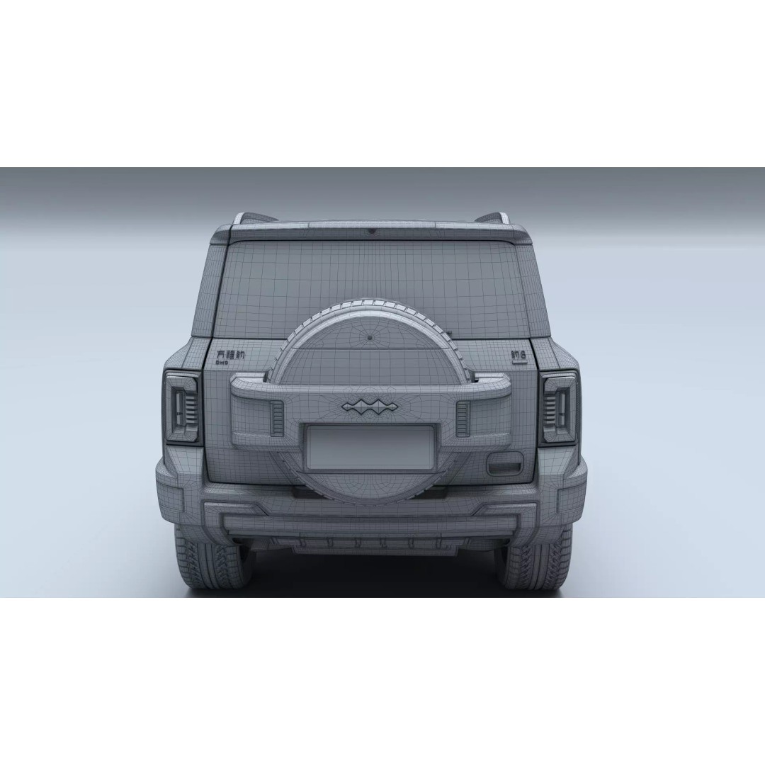 2026 BYD Denza B8 3D Model – High Poly SUV, Game Ready, FBX, OBJ - View 23