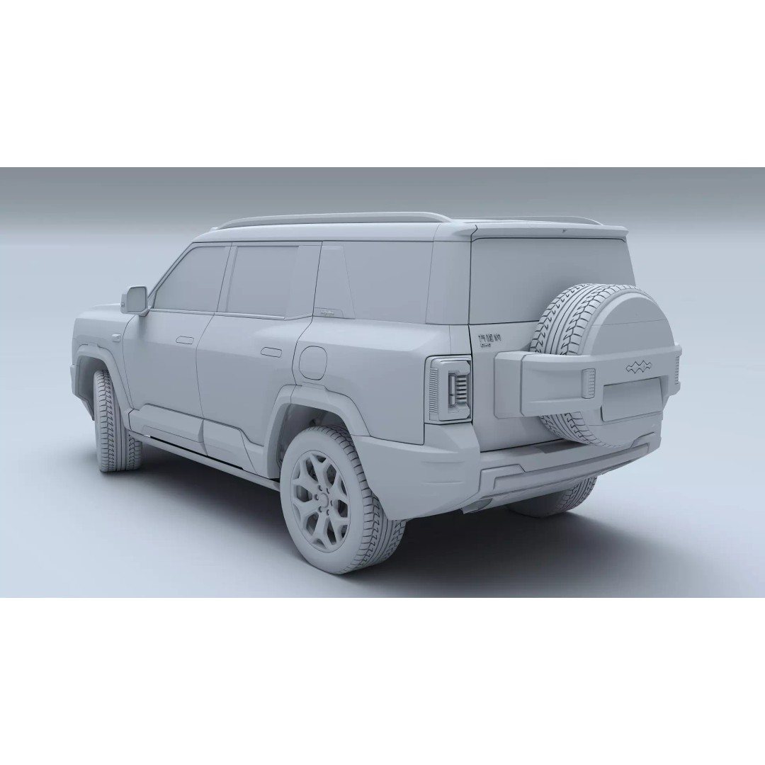2026 BYD Denza B8 3D Model – High Poly SUV, Game Ready, FBX, OBJ - View 24