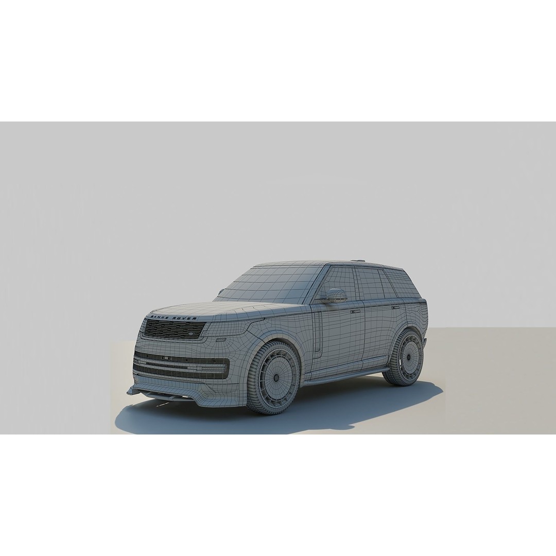 Range Rover 2024 3D Model – Low Poly Game Asset, FBX, OBJ, Blender