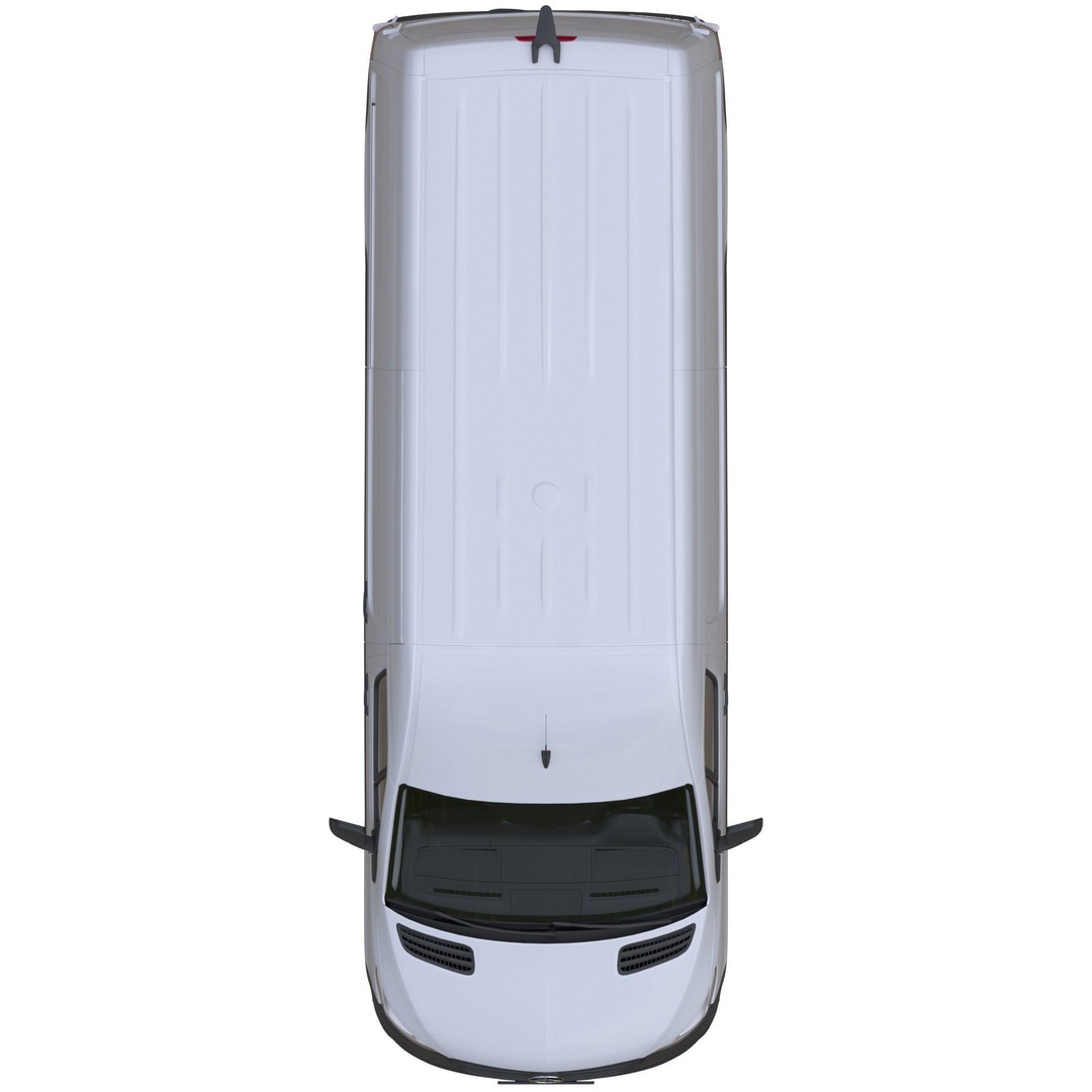 Mercedes-Benz Sprinter L2H2 Van 3D Model – High Poly Game Asset, FBX, OBJ, Blender - View 13