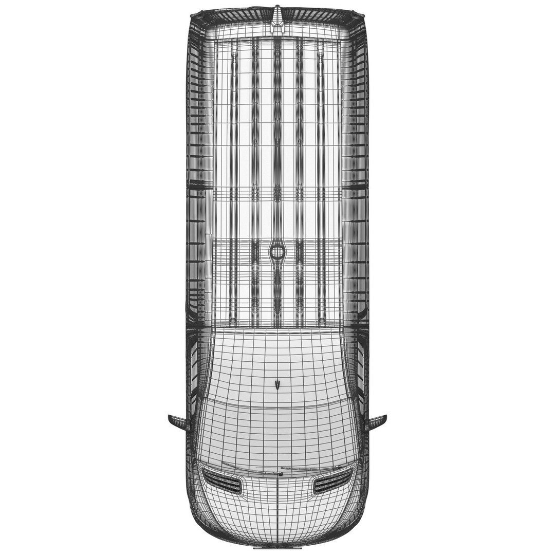 Mercedes-Benz Sprinter L2H2 Van 3D Model – High Poly Game Asset, FBX, OBJ, Blender - View 25