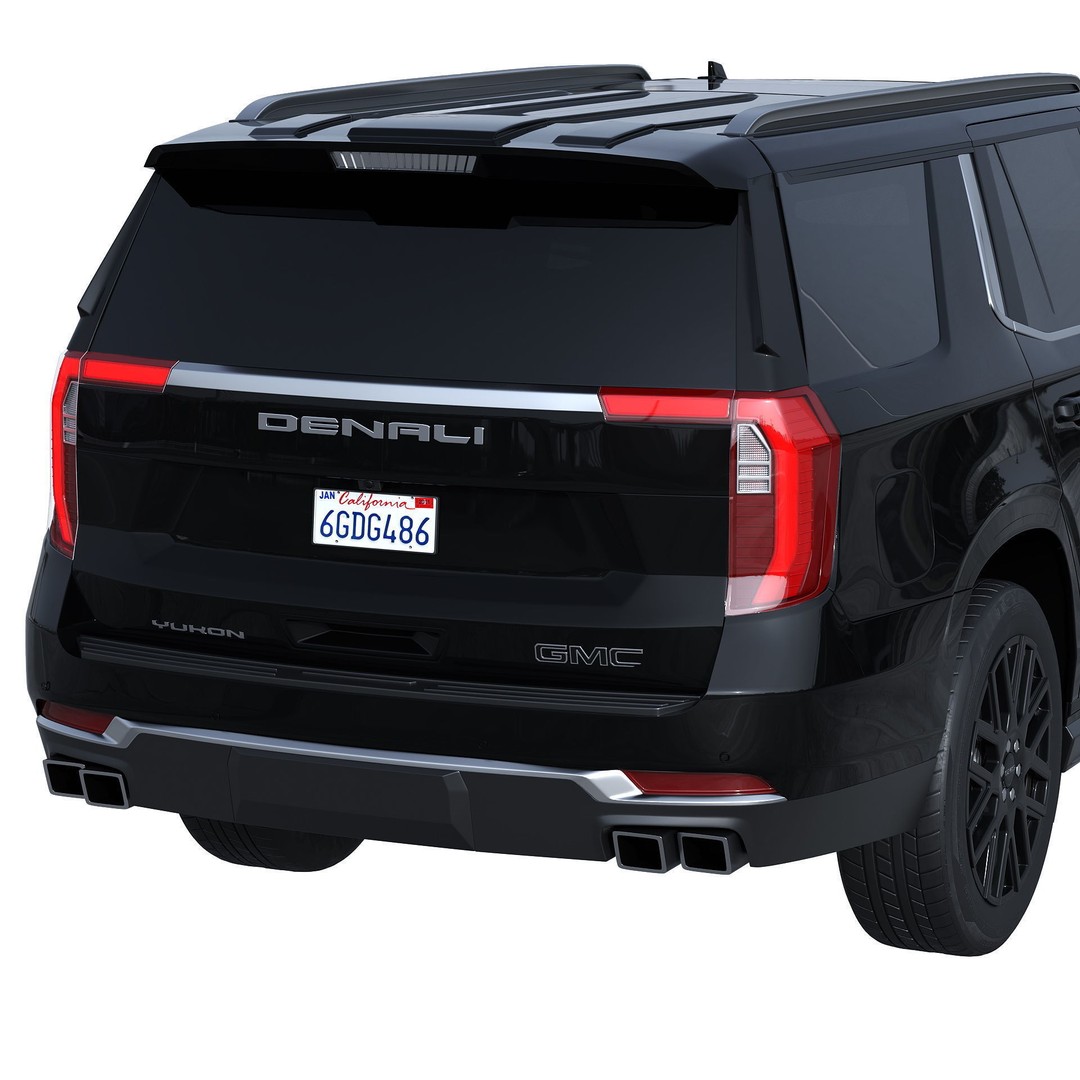 GMC Yukon Denali 2025 3D Model – High Poly SUV with PBR Textures, FBX - View 8