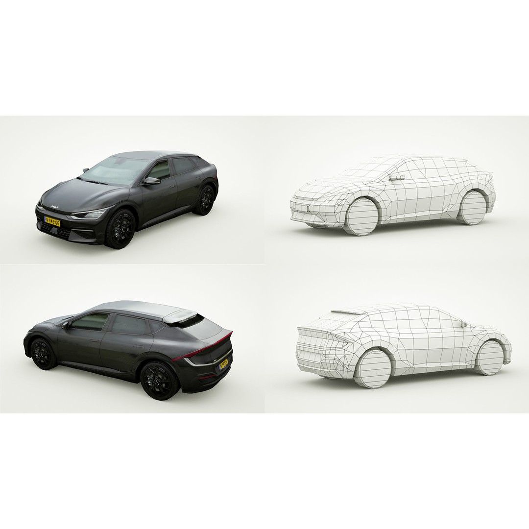 25 Low Poly Hatchbacks 3D Model – Game Ready Vehicles, FBX - View 13