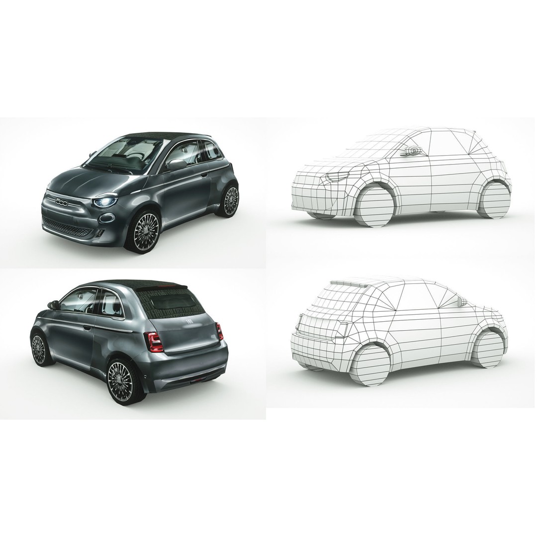 25 Low Poly Hatchbacks 3D Model – Game Ready Vehicles, FBX - View 14