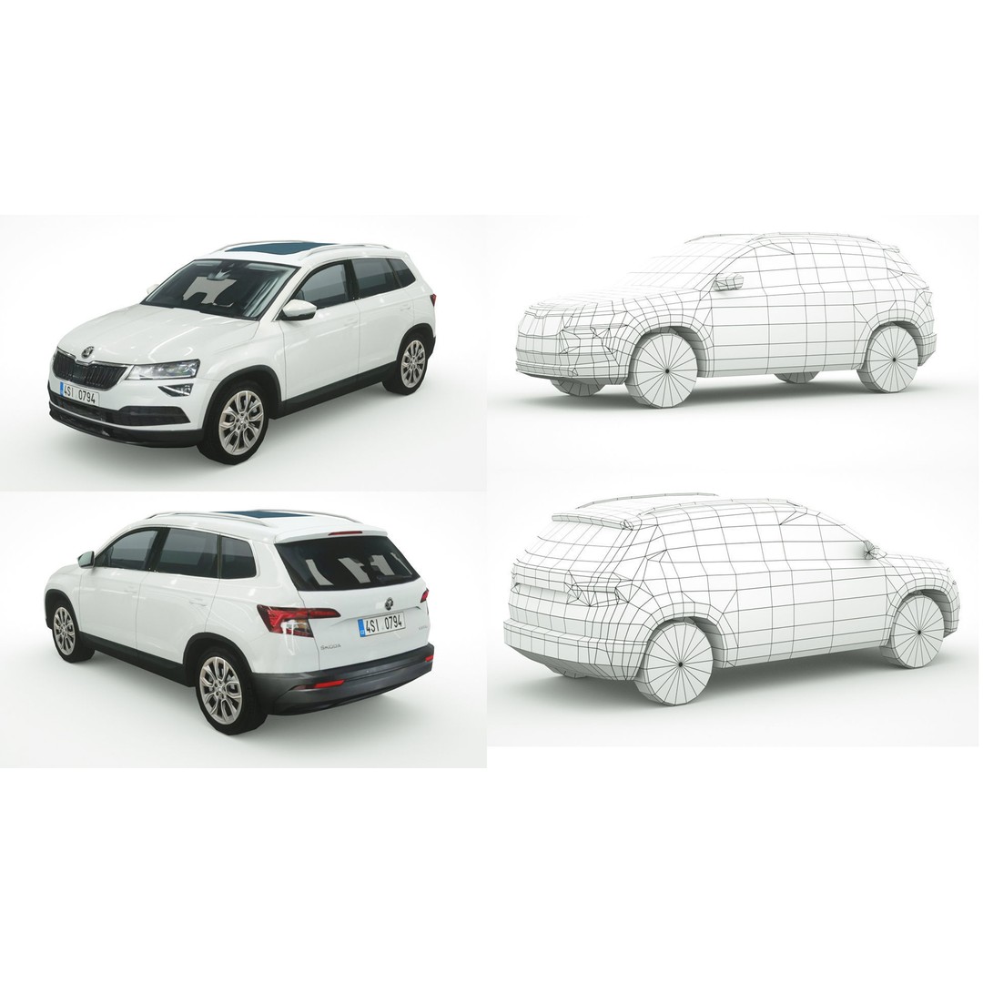 25 Low Poly Hatchbacks 3D Model – Game Ready Vehicles, FBX - View 18
