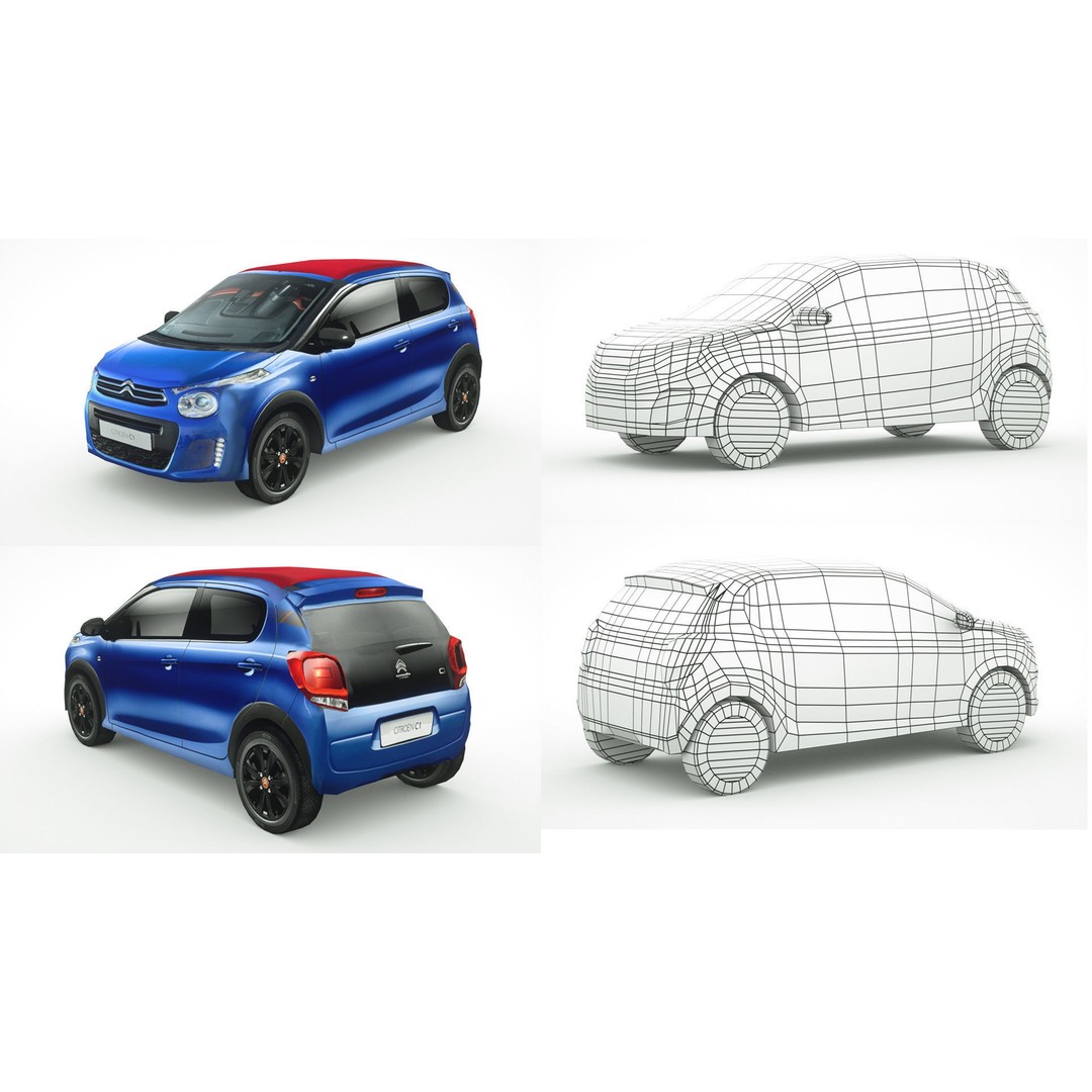 25 Low Poly Hatchbacks 3D Model – Game Ready Vehicles, FBX - View 20