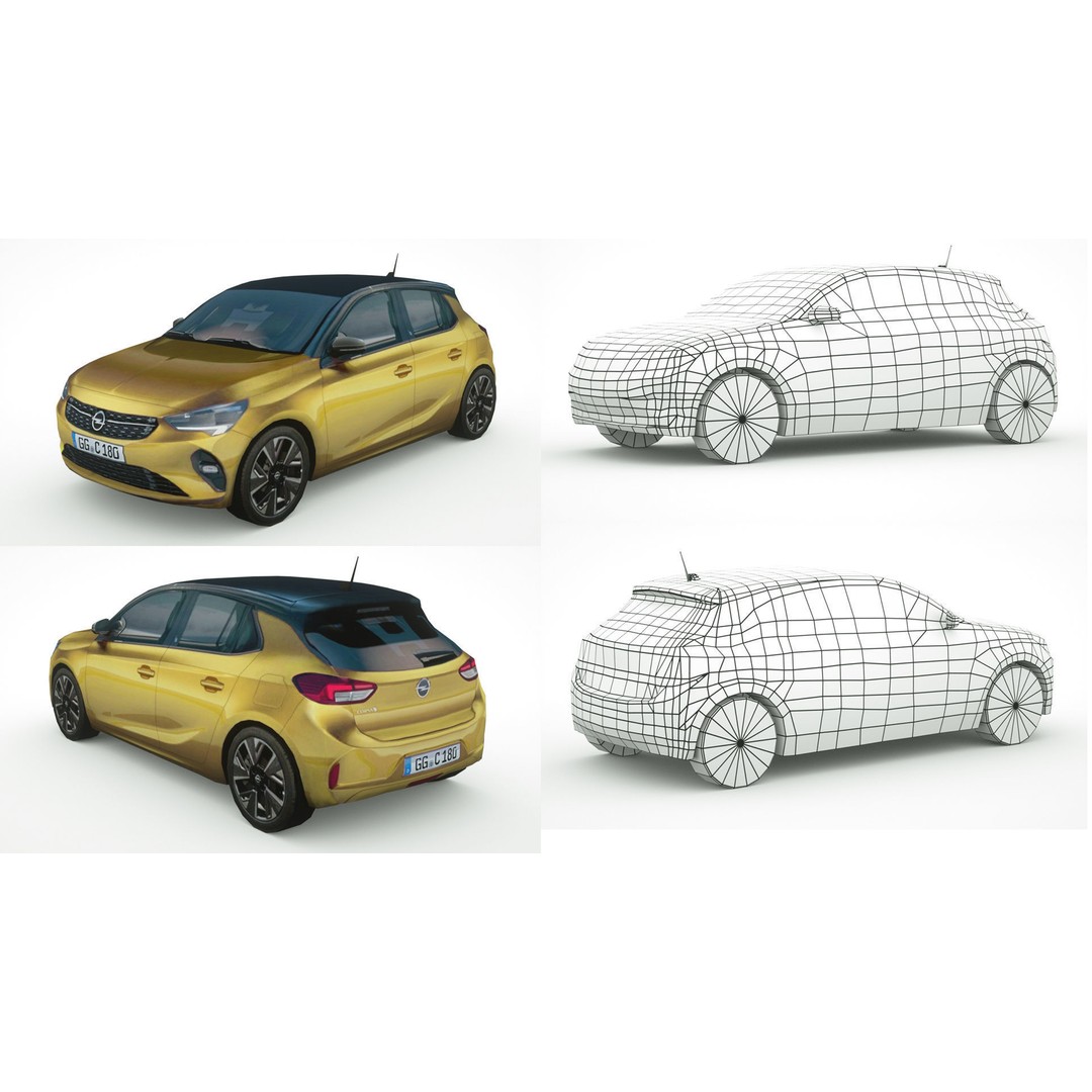 25 Low Poly Hatchbacks 3D Model – Game Ready Vehicles, FBX - View 21