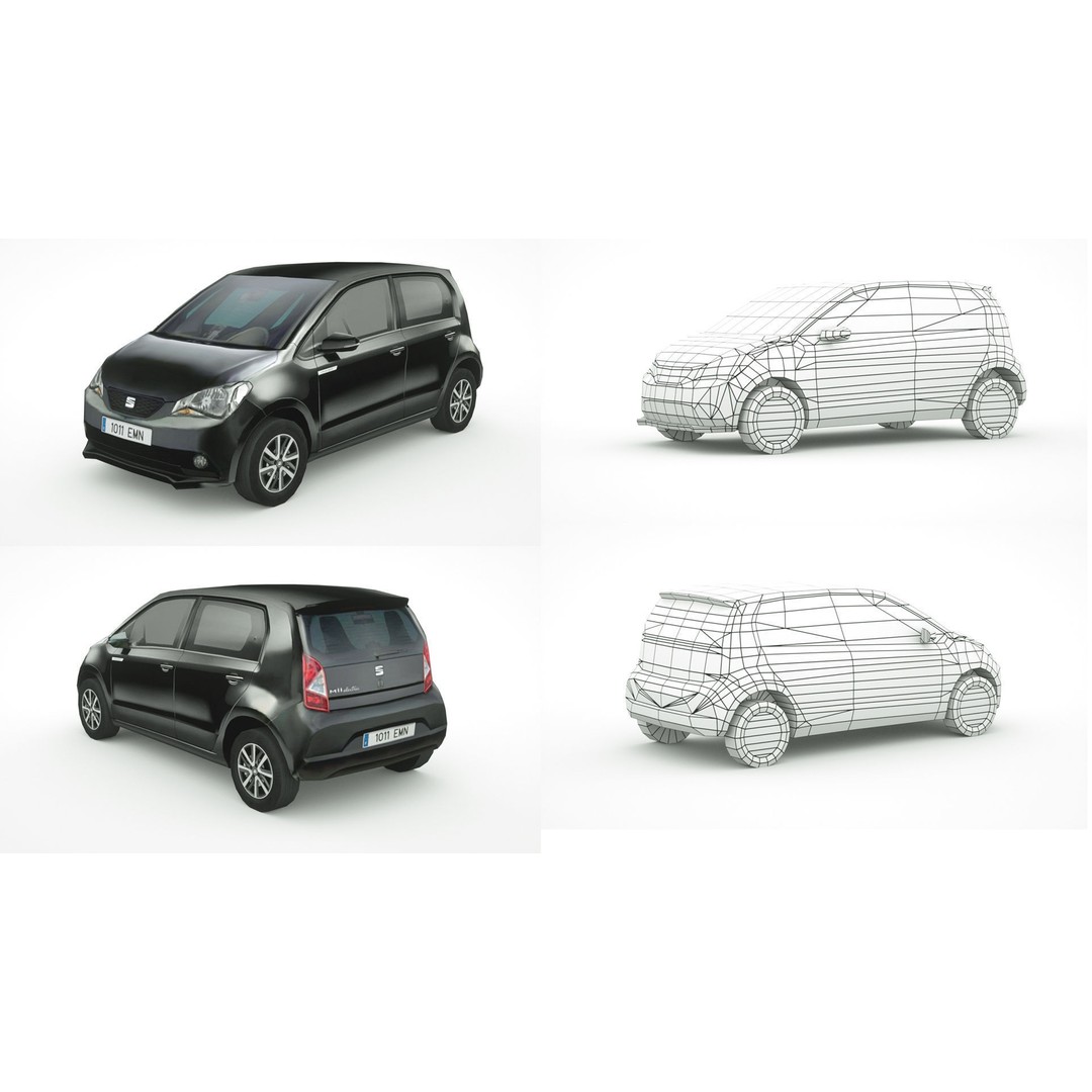 25 Low Poly Hatchbacks 3D Model – Game Ready Vehicles, FBX - View 23