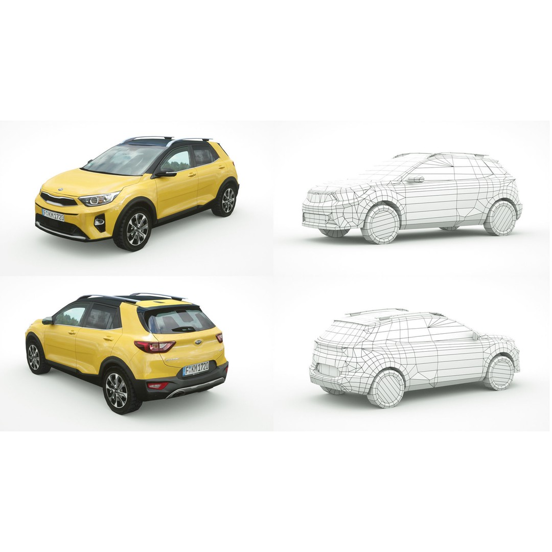 25 Low Poly Hatchbacks 3D Model – Game Ready Vehicles, FBX - View 30