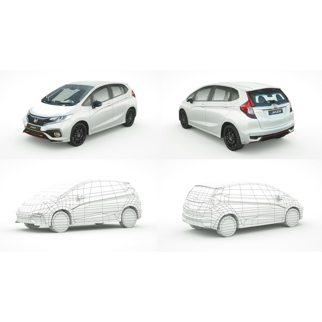 25 Low Poly Hatchbacks 3D Model – Game Ready Vehicles, FBX - View 31