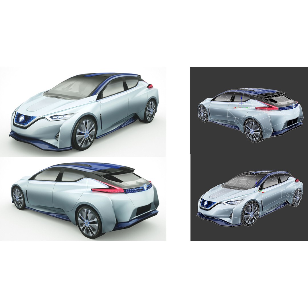 25 Low Poly Hatchbacks 3D Model – Game Ready Vehicles, FBX - View 33