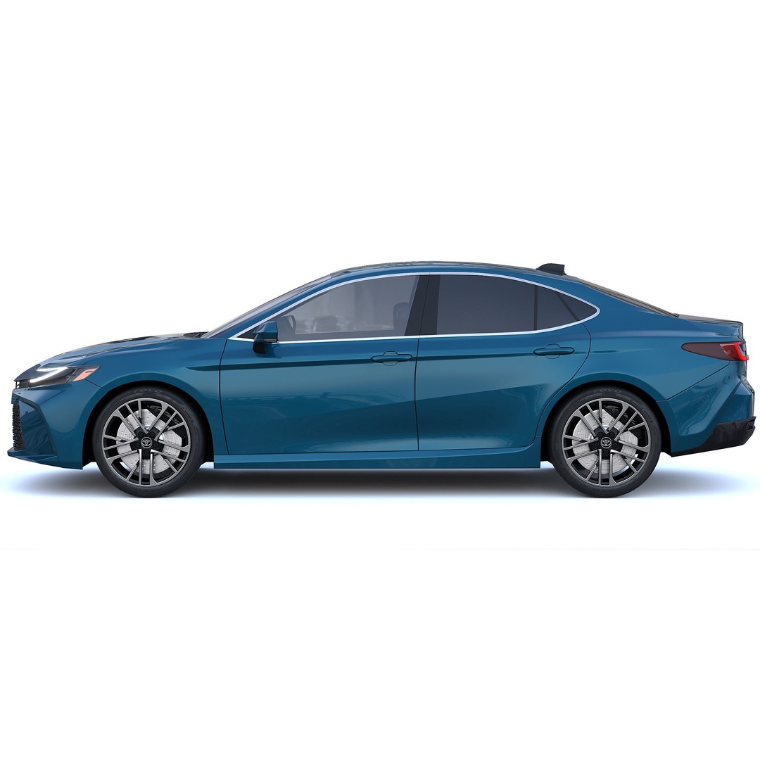 Toyota Camry Hybrid XLE 2025 3D Model – PBR Game-Ready FBX Asset - View 4