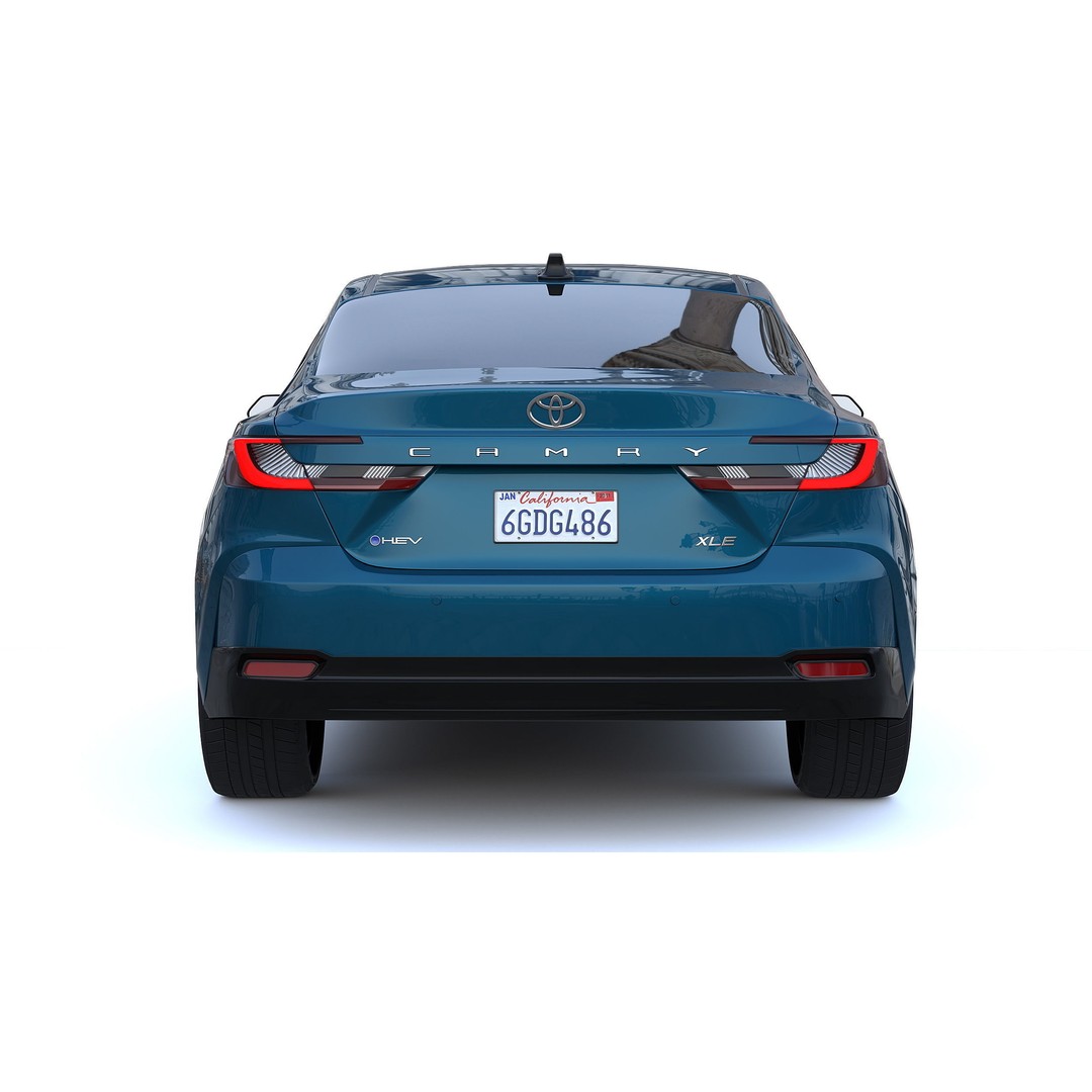 Toyota Camry Hybrid XLE 2025 3D Model – PBR Game-Ready FBX Asset - View 6