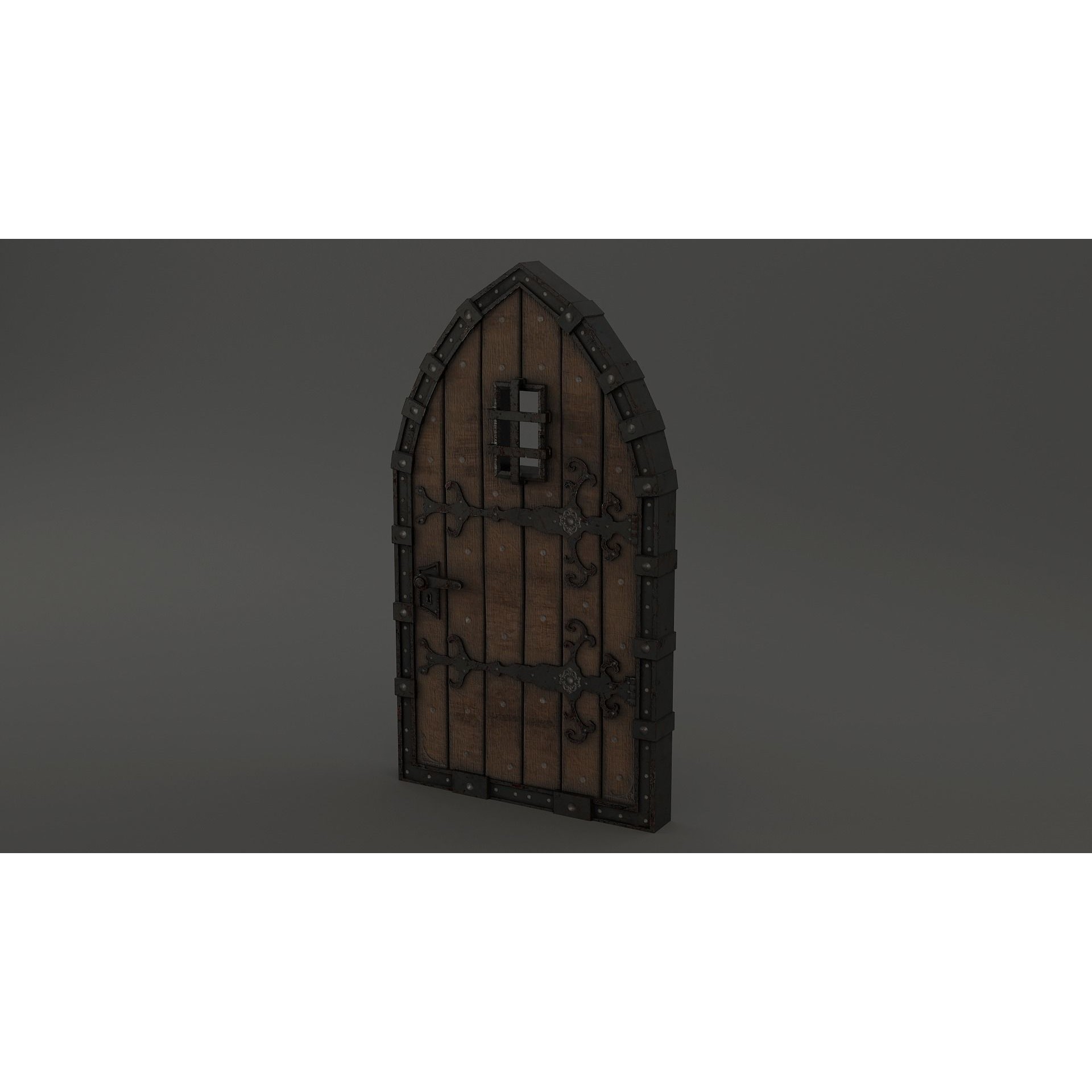 Medieval Door Pack - Low-Poly Game-Ready 3D Model - View 10