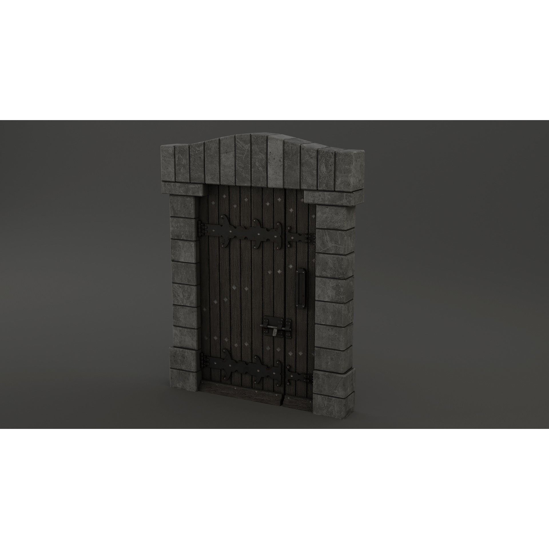 Medieval Door Pack - Low-Poly Game-Ready 3D Model - View 13