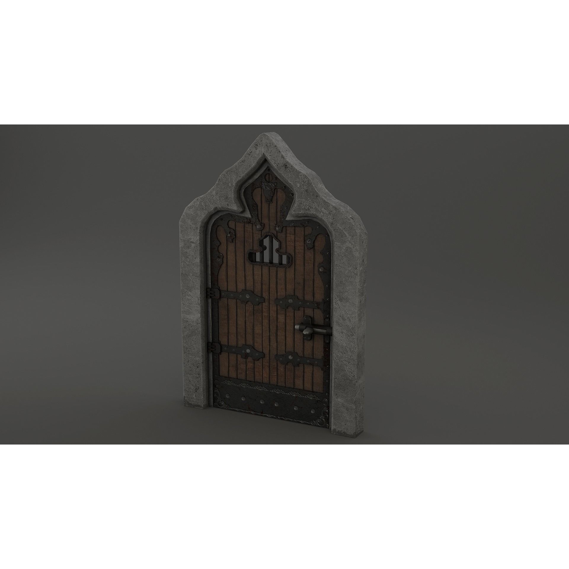 Medieval Door Pack - Low-Poly Game-Ready 3D Model - View 19