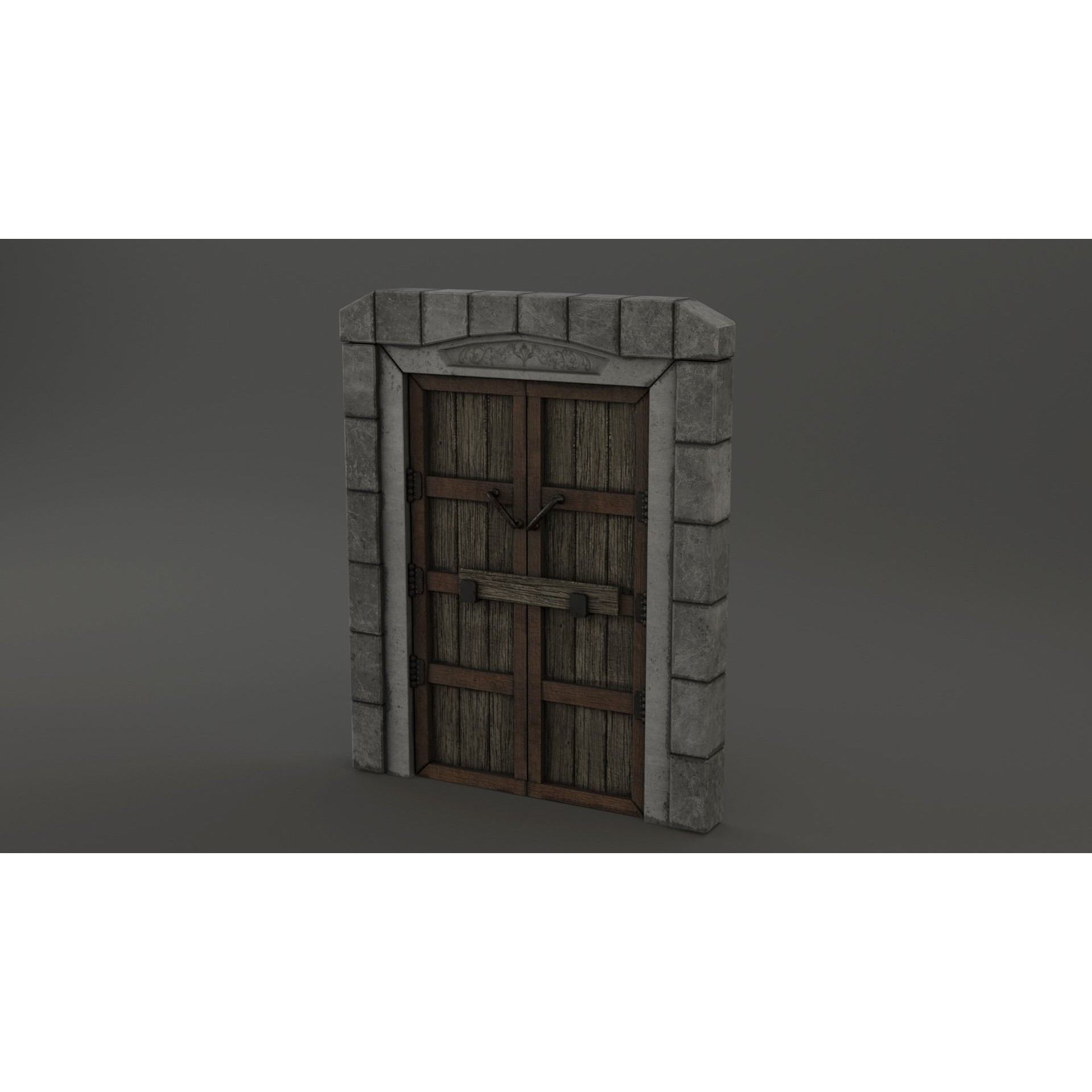 Medieval Door Pack - Low-Poly Game-Ready 3D Model - View 22