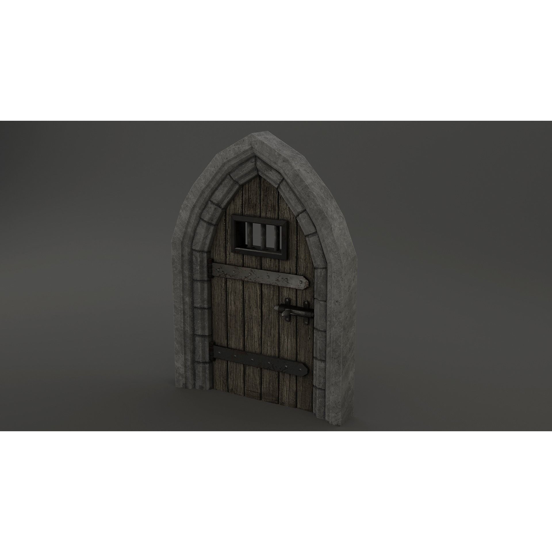 Medieval Door Pack - Low-Poly Game-Ready 3D Model - View 23