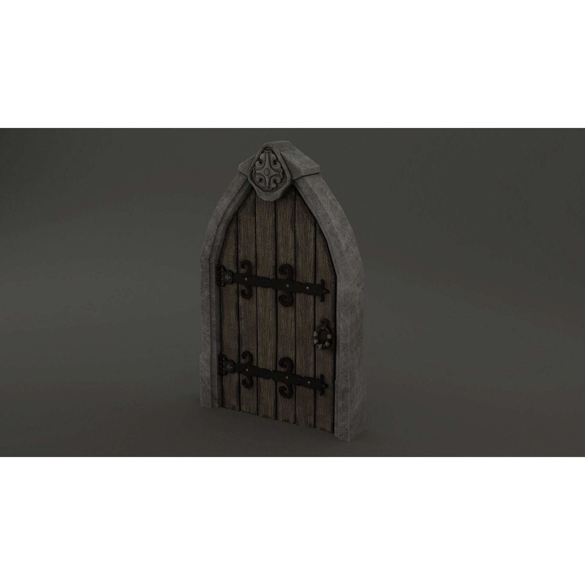 Medieval Door Pack - Low-Poly Game-Ready 3D Model - View 24