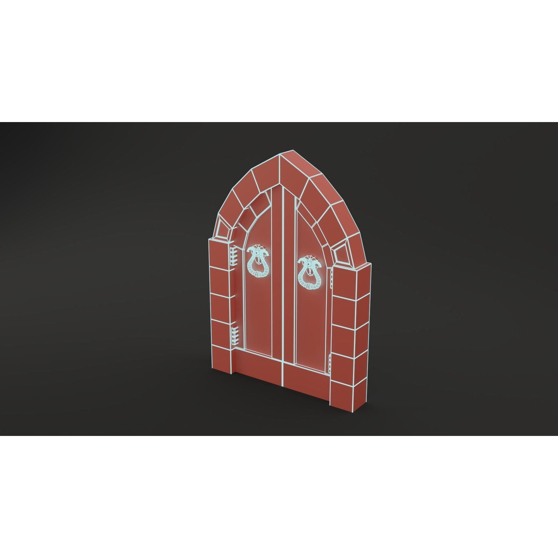 Medieval Door Pack - Low-Poly Game-Ready 3D Model - View 32