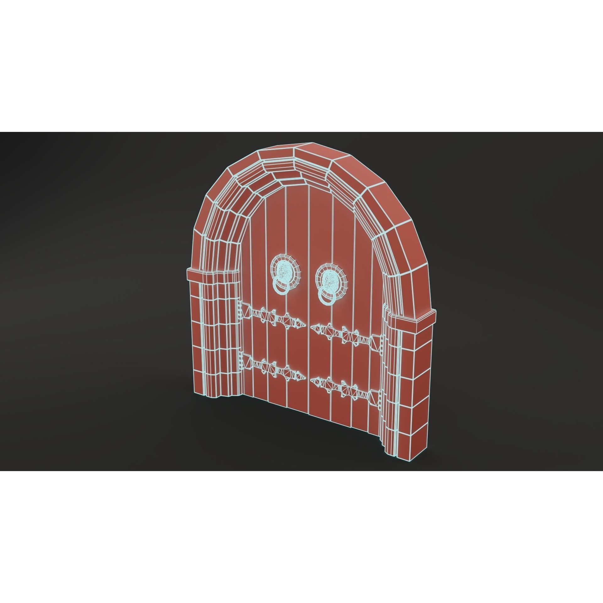 Medieval Door Pack - Low-Poly Game-Ready 3D Model - View 33