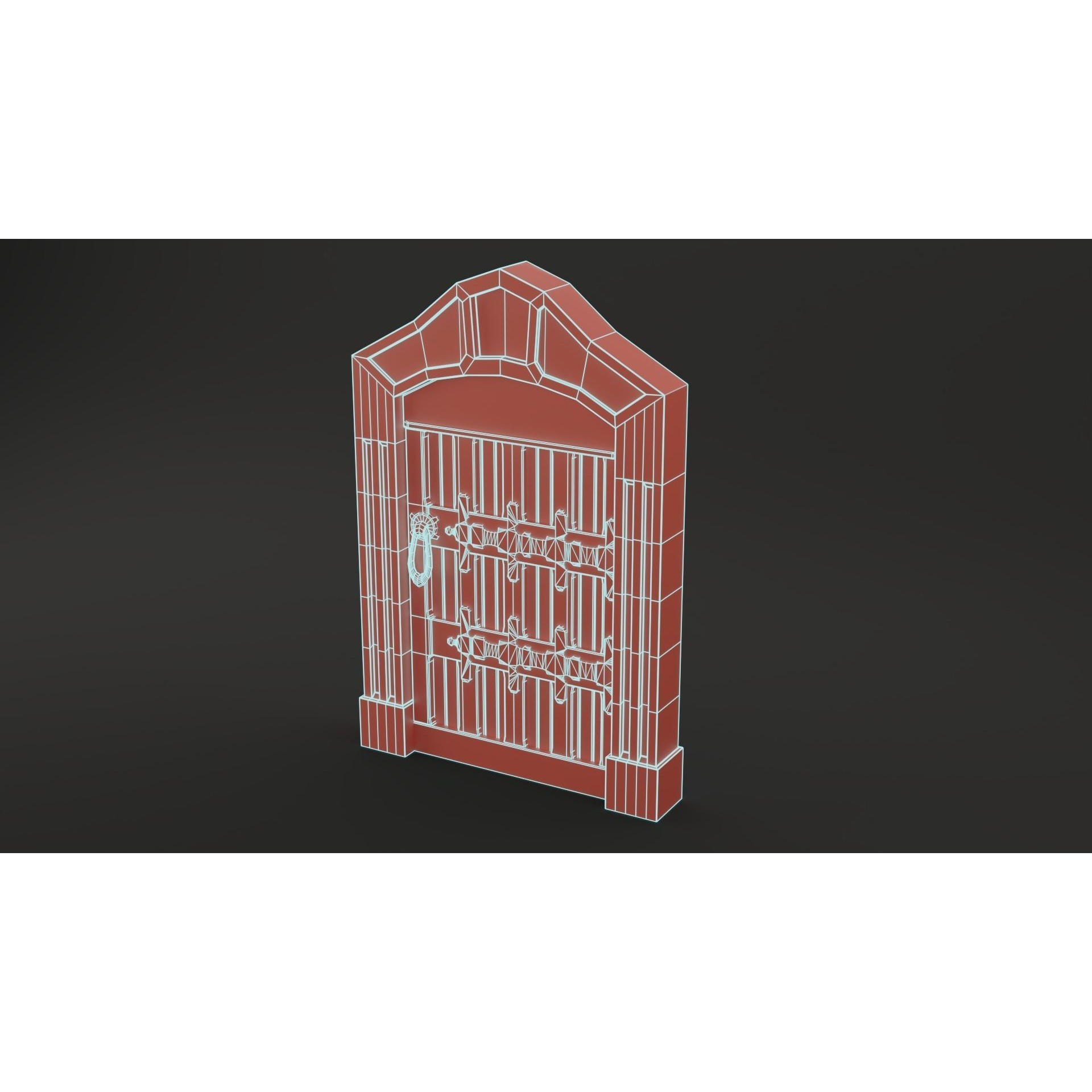 Medieval Door Pack - Low-Poly Game-Ready 3D Model - View 34