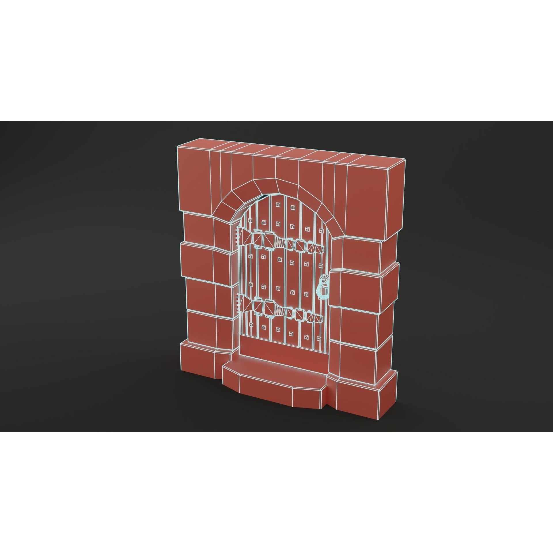 Medieval Door Pack - Low-Poly Game-Ready 3D Model - View 45