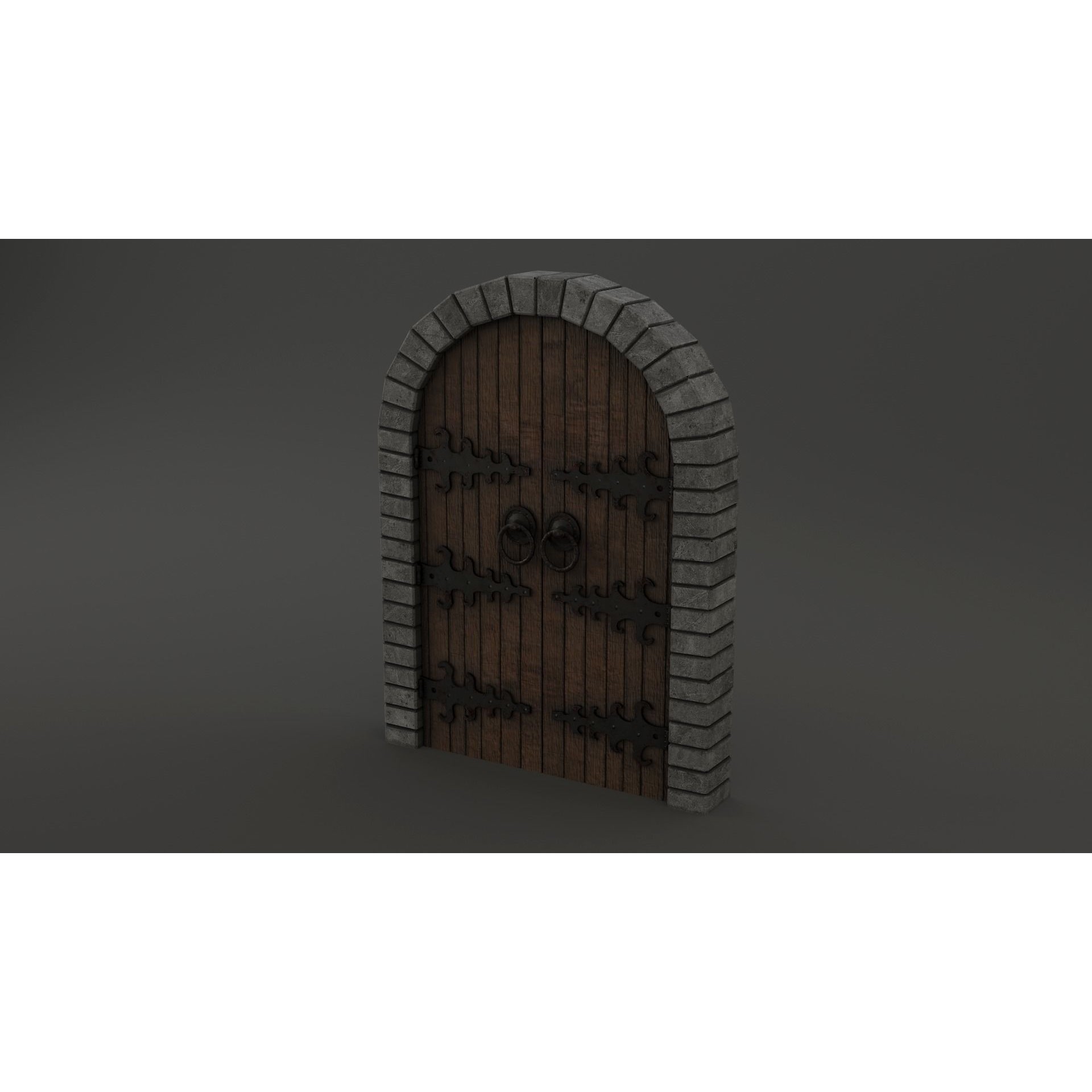 Medieval Door Pack - Low-Poly Game-Ready 3D Model - View 6