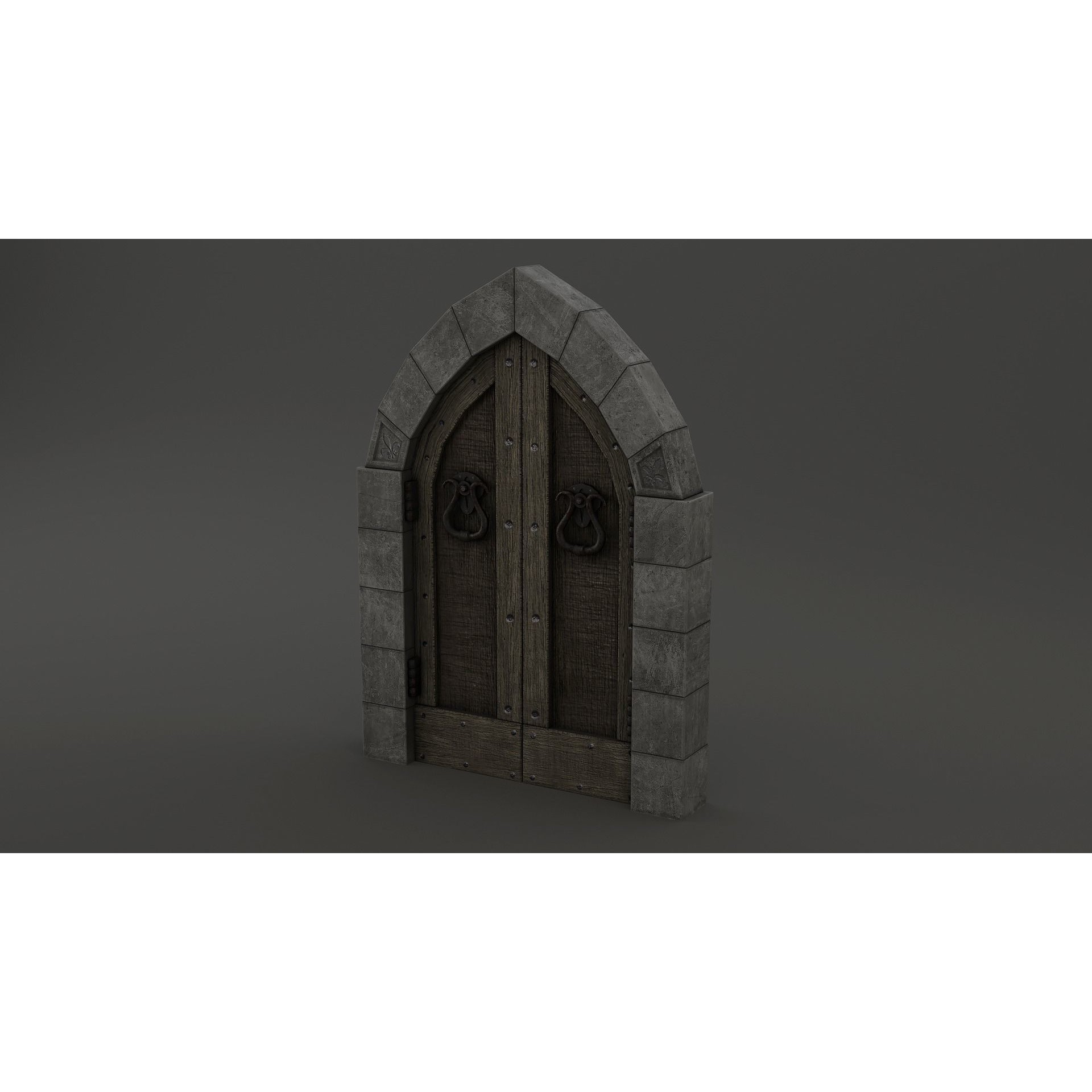 Medieval Door Pack - Low-Poly Game-Ready 3D Model - View 7