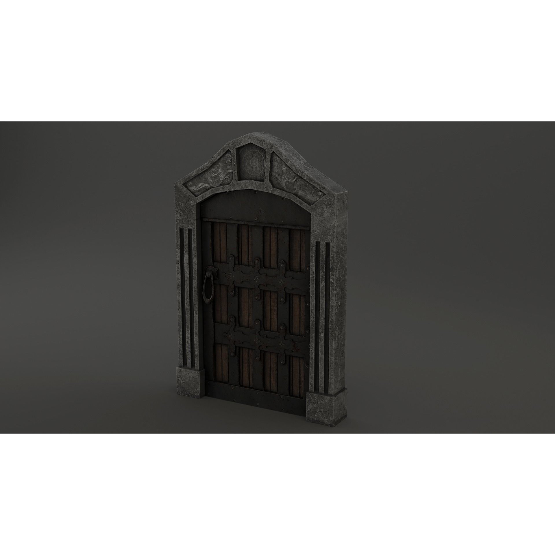 Medieval Door Pack - Low-Poly Game-Ready 3D Model - View 9