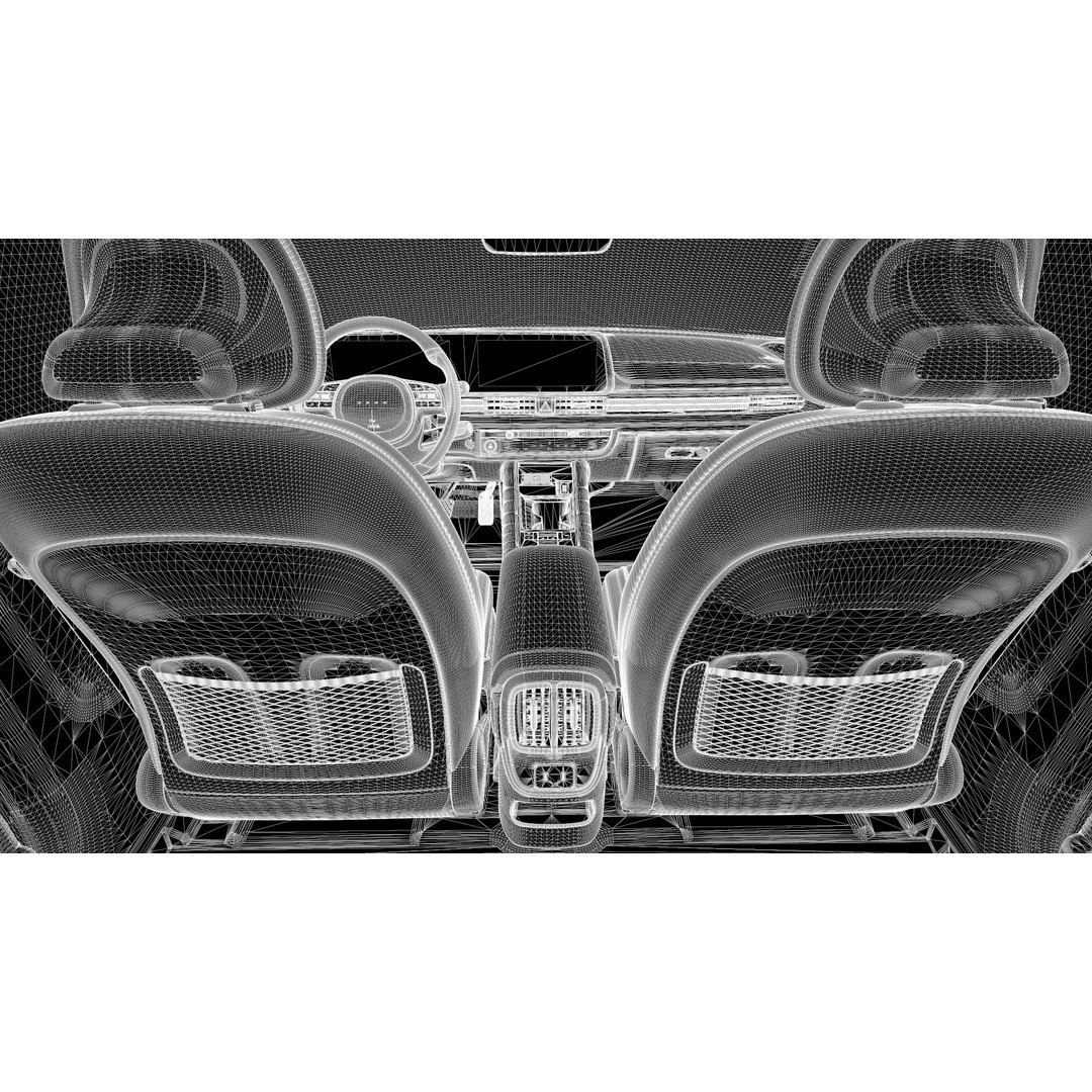 Sedan Interior 3D Model – Highly Detailed Game-Ready Bundle, FBX, OBJ