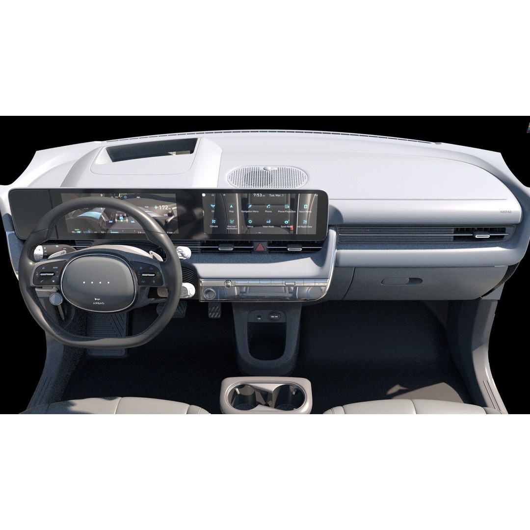 Sedan Interior 3D Model – Highly Detailed Game-Ready Bundle, FBX, OBJ - View 11