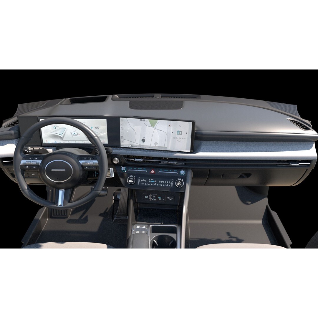 Sedan Interior 3D Model – Highly Detailed Game-Ready Bundle, FBX, OBJ - View 12