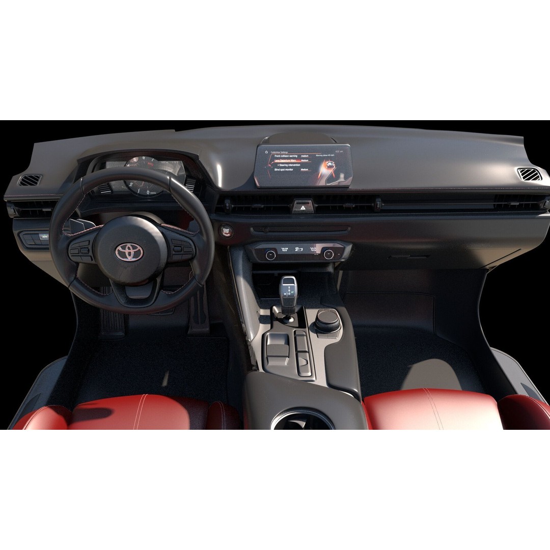 Sedan Interior 3D Model – Highly Detailed Game-Ready Bundle, FBX, OBJ - View 15
