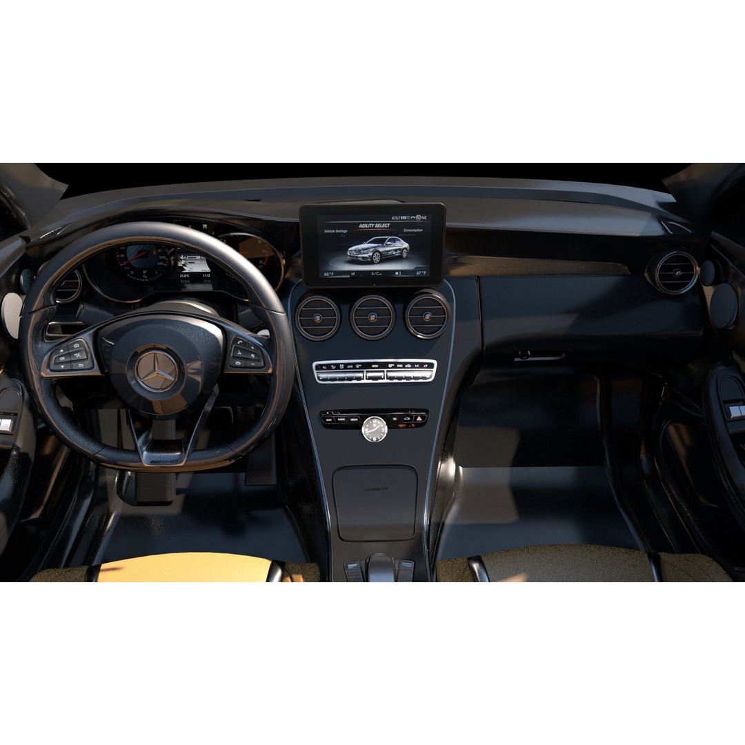 Sedan Interior 3D Model – Highly Detailed Game-Ready Bundle, FBX, OBJ - View 17