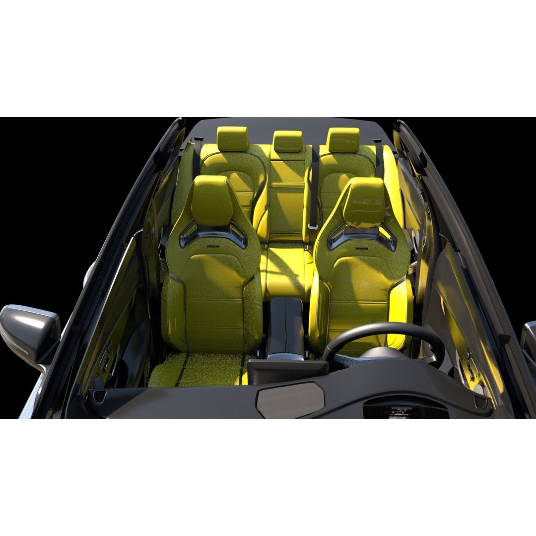 Sedan Interior 3D Model – Highly Detailed Game-Ready Bundle, FBX, OBJ - View 18