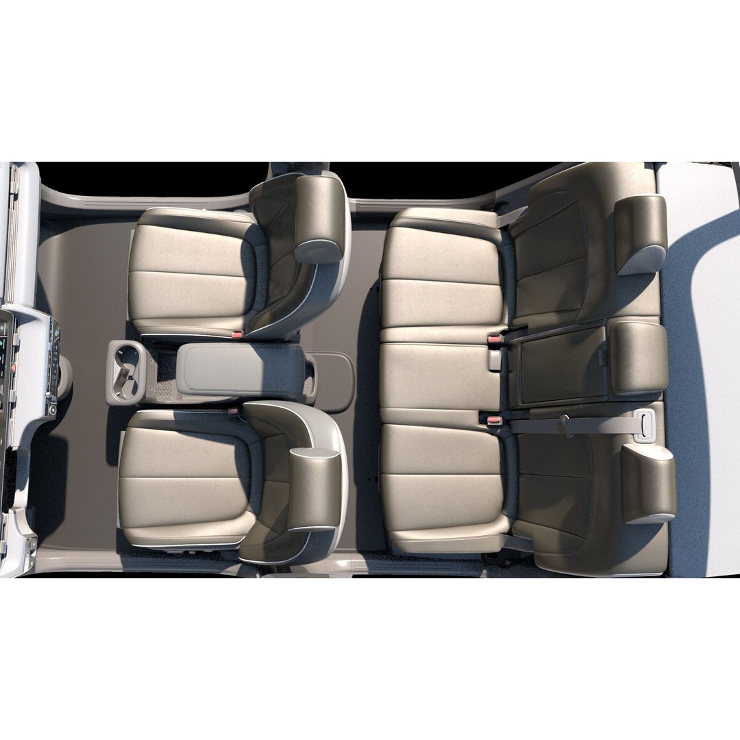 Sedan Interior 3D Model – Highly Detailed Game-Ready Bundle, FBX, OBJ - View 19