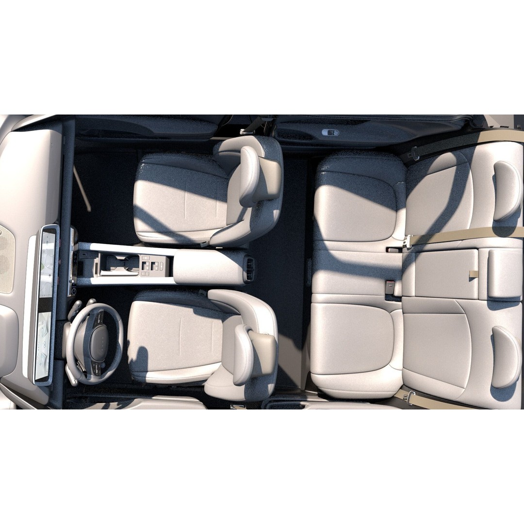 Sedan Interior 3D Model – Highly Detailed Game-Ready Bundle, FBX, OBJ - View 23