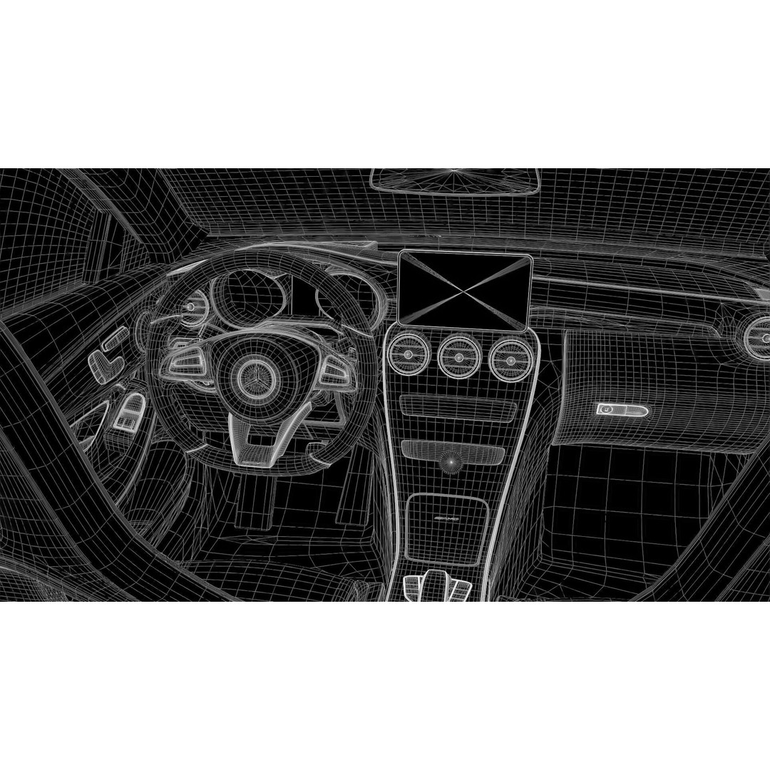 Sedan Interior 3D Model – Highly Detailed Game-Ready Bundle, FBX, OBJ - View 31