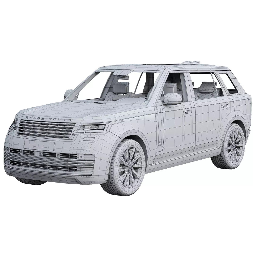 Range Rover SV LWB 2023 3D Model – High Poly Luxury SUV, FBX, PBR - View 10