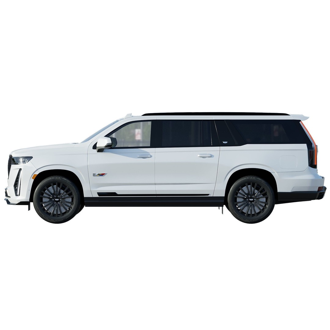 Cadillac Escalade-V 2023 3D Model – High Poly SUV Asset, FBX, OBJ - View 4