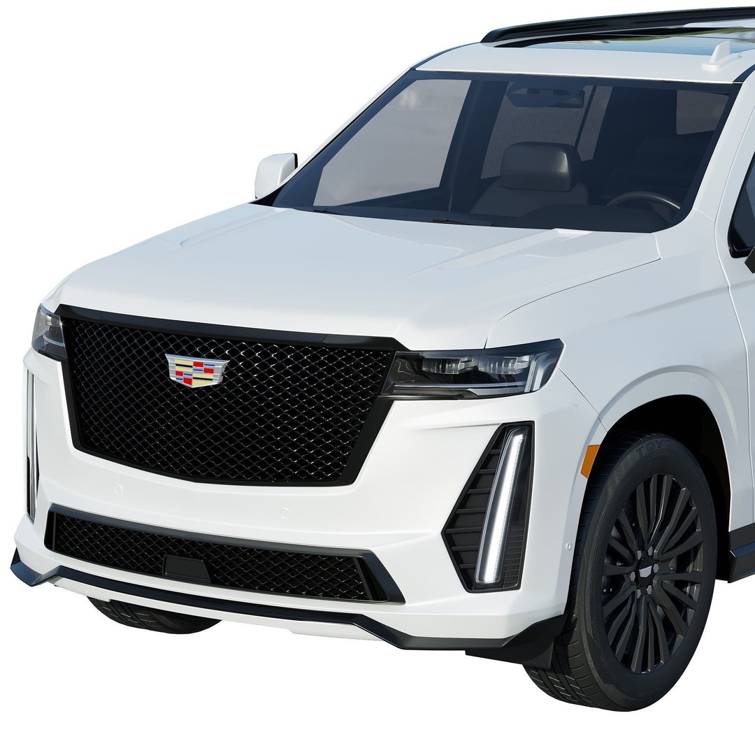 Cadillac Escalade-V 2023 3D Model – High Poly SUV Asset, FBX, OBJ - View 7