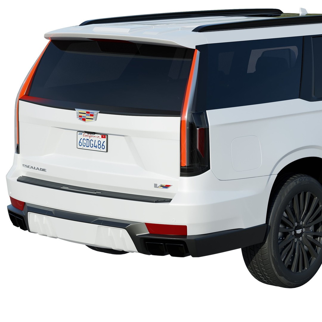 Cadillac Escalade-V 2023 3D Model – High Poly SUV Asset, FBX, OBJ - View 8