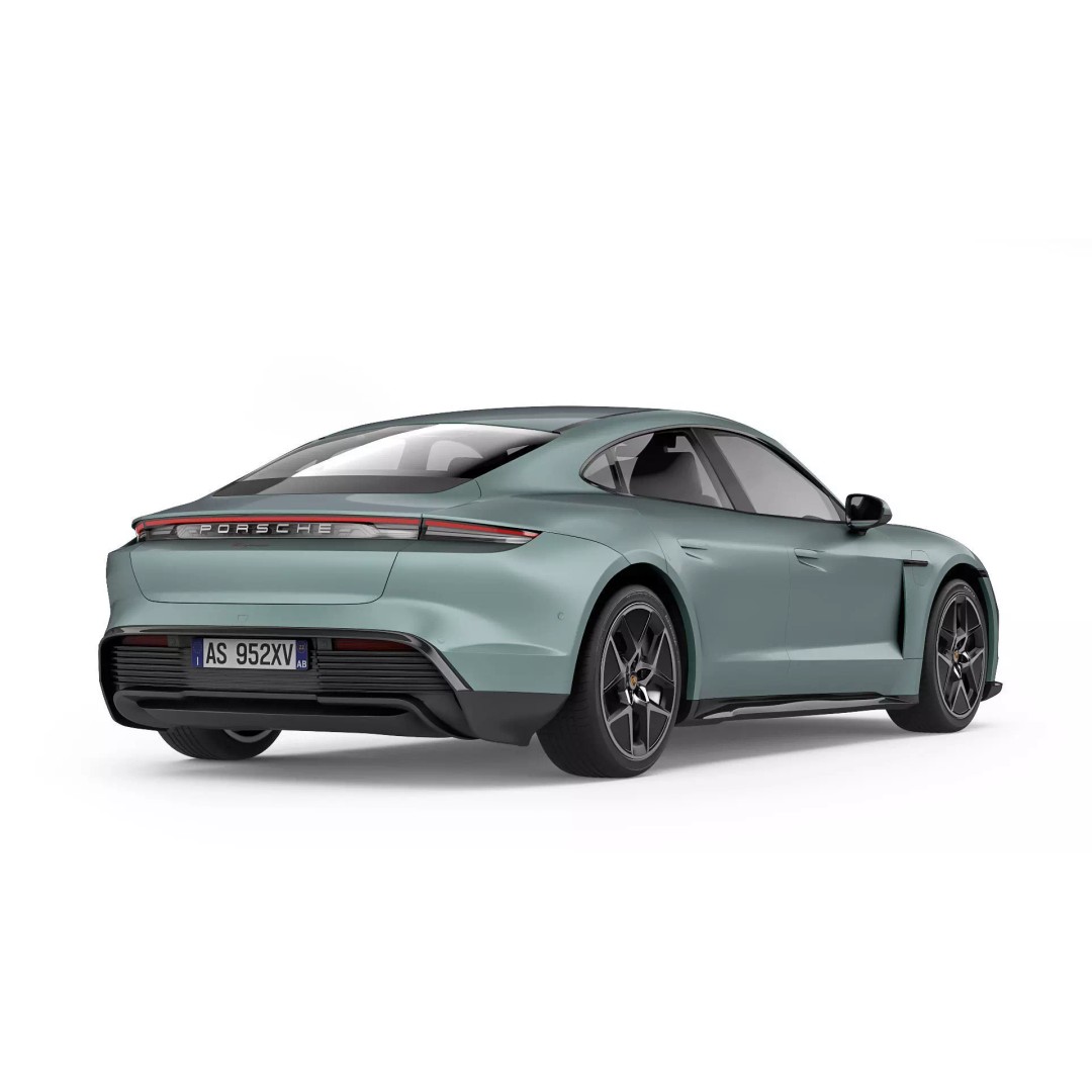 Porsche Taycan 2025 3D Model – High Poly Sport Car Asset, FBX/OBJ - View 10
