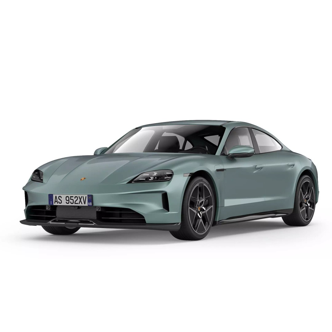 Porsche Taycan 2025 3D Model – High Poly Sport Car Asset, FBX/OBJ - View 4